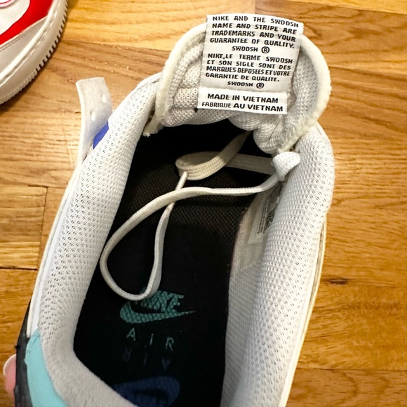 Nike Air Force 1 Low Shadow White Blue Black (Women's) - Picture 6 of 10